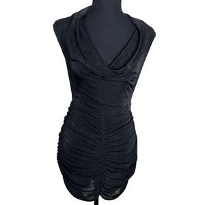 WOMEN'S SLEEVELESS BLACK COWL NECK DRESS SIZE M NWOT